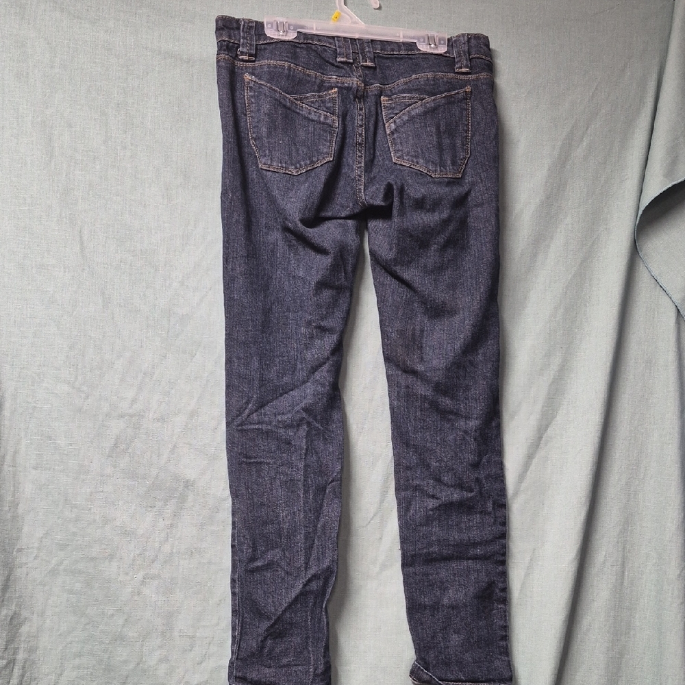 Blue Asphalt Dark Wash Short Skinny Jeans Size 5